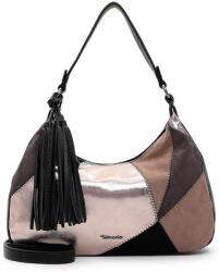 Tamaris CAROLA fekete, mozaik hatású közepes csónak divattáska 33252-100 - minosegitaska