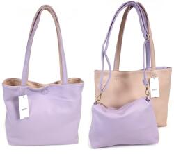 RIALTO Rialto, három az egyben, közepes shopper divattáska-Púder-lila 17TB888-BX