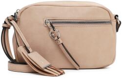 Tamaris NELE púder színű, lekerekített, átvetős divattáska 32800-644 - minosegitaska