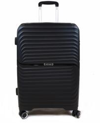 Touareg 2024 S bordás, négykerekű közepes bőrönd-TG2311-Fekete M - minosegitaska