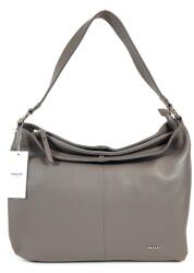 RIALTO kőszürke, fém zippes három részes íves divattáska RX434R-DO15
