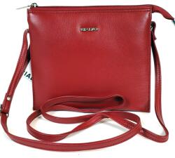 RIALTO fém logós, három rekeszes piros kis bőrtáska RT4230N-Q05 - minosegitaska