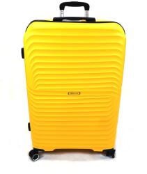 Touareg 2024 S bordás, négykerekű nagy bőrönd-TG2311-Sárga-fekete L - minosegitaska