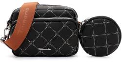 Tamaris Anastasia Classic fekete-konyak két részes, pénztartós kis divattáska 31172-100 - minosegitaska