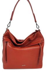 RIALTO terrakotta, fém zippes rejtett dupla előzsebes divattáska RX427R-DO29 - minosegitaska