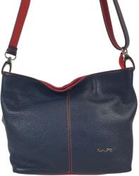 RIALTO kombinált kis sötétkék-piros bőr divattáska R259XDO-HR - minosegitaska