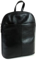 RIALTO rejtett előzsebes fekete bőr divathátizsák TARW163327/PN-03