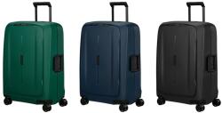 Samsonite ESSENCE négykerekű, sötét tónusú csatos közepes bőrönd 69 cm 146911 - minosegitaska