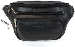 RIALTO fekete, zippes, sok részes övtáska RT1264/C-03 - minosegitaska