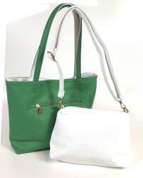 RIALTO Rialto, három az egyben, közepes shopper divattáska-Zöld-fehér 17TB888-V8