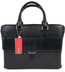 GIUDI fekete, három részes, előzsebes laptoptartós aktatáska G104397TACOL-03 - minosegitaska