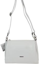 RIALTO fehér, közepes, három részes bőr divattáska RX352DO-09 - minosegitaska