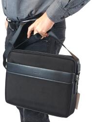 David Jones David Jones, fekvő, fekete A/4-es, kombinált oldaltáska 799904 - minosegitaska