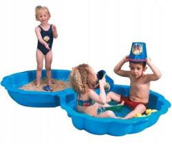 Paradiso Toys Kagyló alakú homokozó, maxi méret - kék, 2 részes