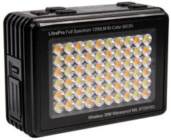 Litra Pro, Hordozható Stúdiólámpa, 30 m-ig Vízálló, Ütésálló, 1200 Lumen, Fekete (LI-48994)