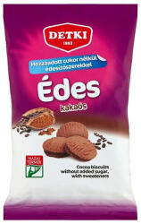 DETKI Keksz DETKI Édes hozzáadott cukor nélkül édesítőszerekkel kakaós 180g (14_02283)
