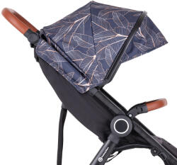 Petite&Mars Napfénytető és Övvédő Street+/Street2 Limited 100 Palmtree - Trópusi Mintás, Hatékony UV-védelem és Kényelmes Övvédő Babakocsikhoz