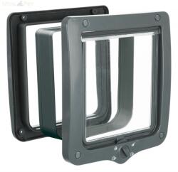 TRIXIE 4 irányú macskaajtó 24x28 cm szürke 44242