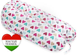 Scamp Colorful Heart fehér alapon színes szívecskék SZPE161