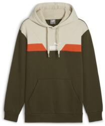 PUMA POWER Colorblock Hoodie FL S | Férfi | Kapucnis pulóverek | Zöld | 681731-70 (681731-70)