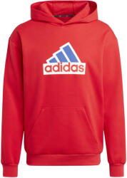 Adidas adidas Future Icons Badge of Sport Hoodie M | Férfi | Kapucnis pulóverek | Piros | IS8338 (IS8338)