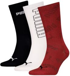 PUMA unisex mesh logo crew sock 3p 35/38 | Unisex | Zokni | Piros | 93856404 (93856404)