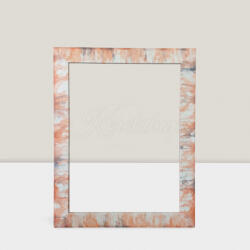 Keretshop 4 cm Márványos-narancssárga képkeret 30*40 cm (KS378691)