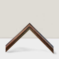 Keretshop 1, 5 cm Barna arany díszítő csíkkal EGYEDI MÉRETBEN BG15 (KS159070)