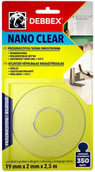 Den Braven DEBBEX NANO CLEAR Átlátszó kétoldalas ragasztószalag (KS671049)