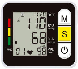 Prolight Gyors és pontos csuklós vérnyomásmérő készülék LCD kijelzővel SH-106