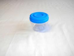  Hengeres, műanyag tárolódoboz 570 ml vegyes színben (3033)