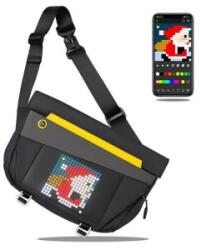 Divoom Válltáska PIXEL Slingbag-V, Fekete (PIXEL SLINGBAG-V BLACK) (PIXEL SLINGBAG-V BLACK) - aqua