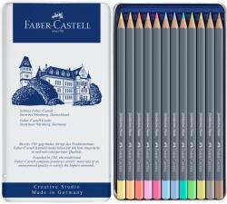 Faber-Castell Goldfaber Aquarelle színes ceruzák 12 pasztell színben, fém dobozban (FC114622)