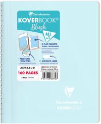 Clairefontaine Koverbook Blush A5 spirálos jegyzetfüzet, 80 lap, Dictando, bársonyos pergamenpapír 90 g/m2, PEFC tanúsítvány, átlátszatlan, kéttónusú polipropilén borító, 2 fül a könyvjelzőhöz vagy tá (EMG366772C)