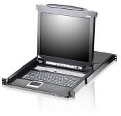 ATEN KVM Konzol LCD 19' + Switch, 8 port - CL5708N (CL5708N-ATA-AG) (CL5708N-ATA-AG)