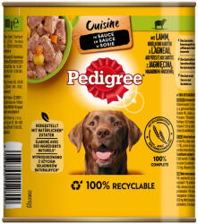 PEDIGREE 12x800g Pedigree Céassic nedves kutyatáp - Bárány & sárgarépa szószban