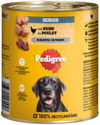 PEDIGREE 12x800g Pedigree Céassic nedves kutyatáp - Senior csirke pástétomban
