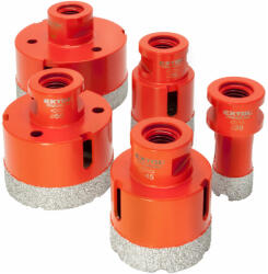 Extol Premium körkivágó csempére készlet 5 db, gyémánt vágóél; 20-68mm × M14, sarokcsiszolóba fogható (8802995)