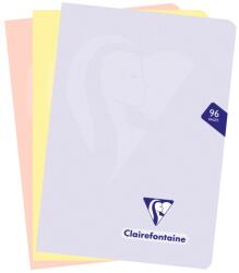 Rhodia Clairefontaine Mymesys A5-ös tűzött füzetkészlet, 3db, 48 lap, Matematika, Különböző színekben