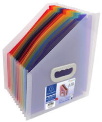 Exacompta Harmonika iratpapucs, 265x325 mm, PP, 12 rekeszes, , színes (EX55598E) (EX55598E)