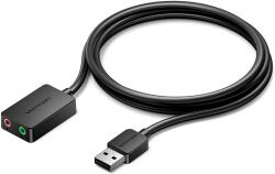 Vention 2-port USB External Sound Card 1M Black (CDYBF)