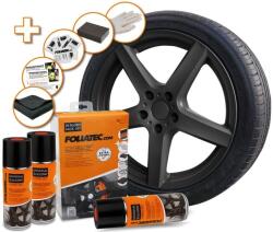 Foliatec alu keréktárcsa festőkészlet, matt fekete (2350)
