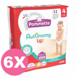 Pommette bugyipelenka 4-es, Autonomy Up, 8-15 kg, 264 db - 2 HAVI pelenkacsomag