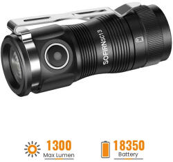 Sofirn SC13 EDC lámpa SST40 leddel, 1300 lumennel, 217 m hatótáv