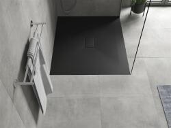 Mexen Hugo SMC zuhanytálca 110 x 100 cm, fekete - 42701011 Kompozit zuhanytálca Kompozit zuhanytálca (5907709147751)