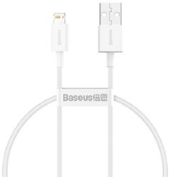 Baseus SUPERIOR adatkábel (USB - lightning, 2.4A, PD gyorstöltő, 25cm, törésgátló) FEHÉR