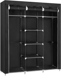 SONGMICS Textil szekrény, fekete, 175 × 150 × 45 cm (81118)