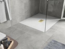 Mexen Hugo SMC zuhanytálca 120 x 100 cm, fehér , takaró arany - 42101012-G Kompozit zuhanytálca Kompozit zuhanytálca (5905315225153)