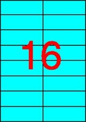 APLI Etichetă, 105x37 mm, color, APLI, albastru, 320 de etichete per pachet 01596 (01596)