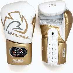 Rival Mănuși de box Rival RS100 Professional white/gold